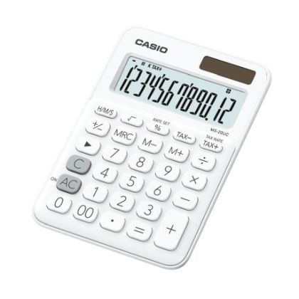 Calculator birou Casio MS-20UC 12 digit alb