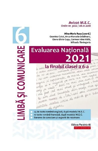Evaluare nationala 2021. limba si literatura romana. clasa ...
