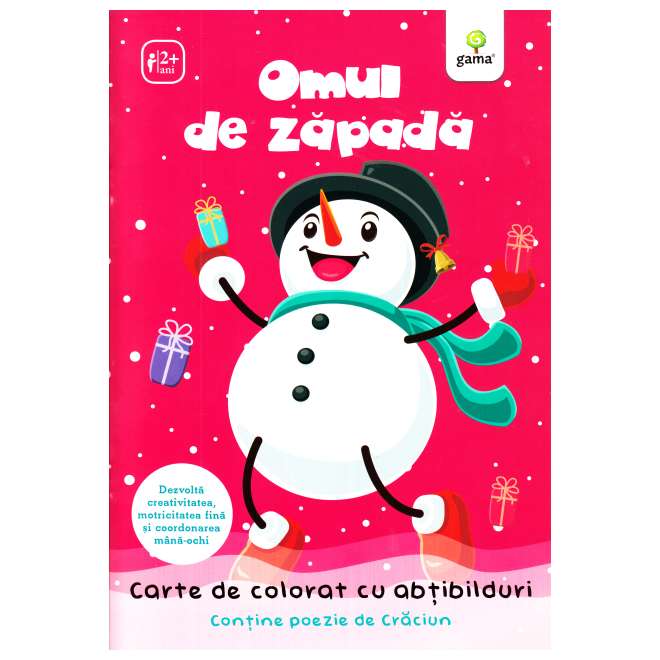 Omul de zapada. Carte de colorat cu abtibilduri