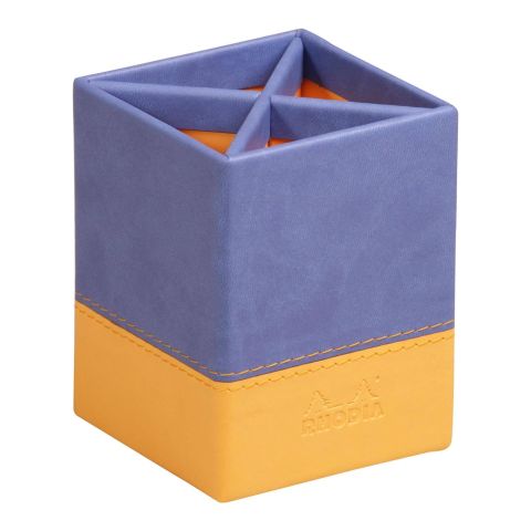 Suport instrumente Rhodiarama, 8 x 8 x 11 cm, piele ecologica, sapphire blue