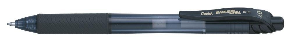 Roller gel Pentel EnergelX cu mec 0.7 mm negru