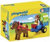 Playmobil-1.2.3 Ponei cu trasura