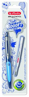 Pix cu gel My.Pen,corp bleumarin/albastru