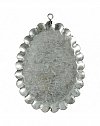 Ornament metalic pt decorat,9.8x7.5cm,3b