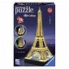 Puzzle 3D Ravensburger - Turnul Eiffel Noaptea, 216 piese