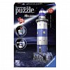 Puzzle 3D Farul noaptea, editie luminoasa, 216 piese