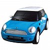 Puzzle 3D, masina Mini Copper, albastru, plastic