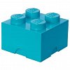 Cutie depozitare LEGO, 2x2, albastru turcoaz