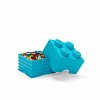 Cutie depozitare LEGO, 2x2, albastru turcoaz