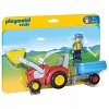 Playmobil-1.2.3.Tractor cu remorca