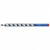 Creion colorat Stabilo EASYcolors, pentru dreptaci, albastru