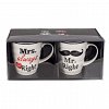 Set 2 cani "Mr Right" and "Mrs Always Right", 350 ml