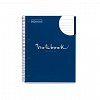 Caiet cu spira A4, 80 file, 90 g-mp, dictando, 4 perforatii, MiquelRius Emotions, navy