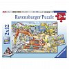 Puzzle Ravensburger - Santier in lucru, 2x12  piese