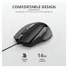Mouse Trust Voca Comfort, cu fir, USB, 6 butoane, Negru
