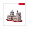 Puzzle 3D CubicFun - Catedrala St. Paul + Brosura, 107 piese