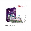 Puzzle 3D LED CubicFun - Castelul Neuschwanstein, 128 piese, 12 ani plus