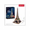 Puzzle 3D LED CubicFun - Turnul Eiffel, 84 piese