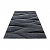 Covor modern si geometric Osiris, negru, 80x150 cm