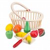 Cosulet cu fructe din lemn New Classic Toys