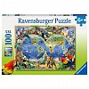 Puzzle Animalele Lumii, 100 piese, Ravensburger