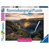 Puzzle Cascada Haifoss Islanda, Ravensburger, 1000 piese