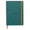 Agenda A5, 80 file, dictando, softcover, Rhodia Rhodiorama, verde Peacock