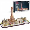 Puzzle 3D LED CubicFun - Paris, 115 piese