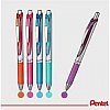 Roller Pentel EnerGel BL77, cu mecanism, 0.7 mm, set 8 bucati, 8 culori