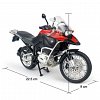 Motocicleta Rastar - BMW RS1200 GS, rosu, metalica, 1:9