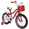 Bicicleta copii 4-6 ani, roti 16 inch, C-Brake, roti ajutatoare, Rich Baby CSR16-04A, cadru rosu cu