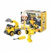 Set constructie Buki France - Camion Autobasculanta si Excavator cu radiocomanda