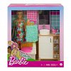 Papusa Barbie Estate - Set mobilier baie si accesorii