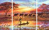 Set pictura pe numere Schipper Triptic - Africa un continent magic, 3 tablouri