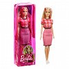 Papusa Barbie Fashionistas - blonda cu tinuta casual roz