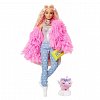 Papusa Barbie Fashionistas - Extra style, Fluffy pinky