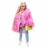 Papusa Barbie Fashionistas - Extra style, Fluffy pinky