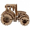Puzzle mecanic din lemn, Wooden.City, Work Horse 1 (Tractor Fendt 210), 60 piese