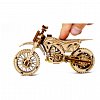 Puzzle mecanic din lemn, Wooden.City, Motocicleta MotoCross, 88 piese