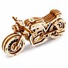 Puzzle mecanic din lemn, Wooden.City, Motocicleta Cafe Race, 85 piese