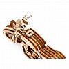 Puzzle mecanic din lemn, Wooden.City, Motocicleta Cafe Race, 85 piese