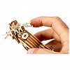 Puzzle mecanic din lemn, Wooden.City, Motocicleta Cafe Race, 85 piese