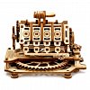 Puzzle mecanic din lemn, Wooden.City, V8 Engine, 200 piese