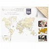 Puzzle 3D din lemn, Harta lumii XXL, 110 piese, WM505 Wooden City