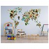 World Map Animals XXL, 73 piese, Puzzle 3D Wooden City