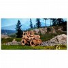Puzzle mecanic din lemn, Wooden.City, Monster Truck 1 (Jeep CJ-5), 69 piese
