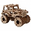 Puzzle mecanic din lemn, Wooden.City, Monster Truck 1 (Jeep CJ-5), 69 piese
