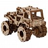 Puzzle mecanic din lemn, Wooden.City, Monster Truck 1 (Jeep CJ-5), 69 piese