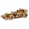 Puzzle mecanid din lemn, Wooden.City, Masina Bolid, 108 piese