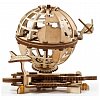 Puzzle mecanic din lemn, Ugears, Glob pamantesc